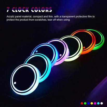 Vibrant LED Car Cup Holder Lights™