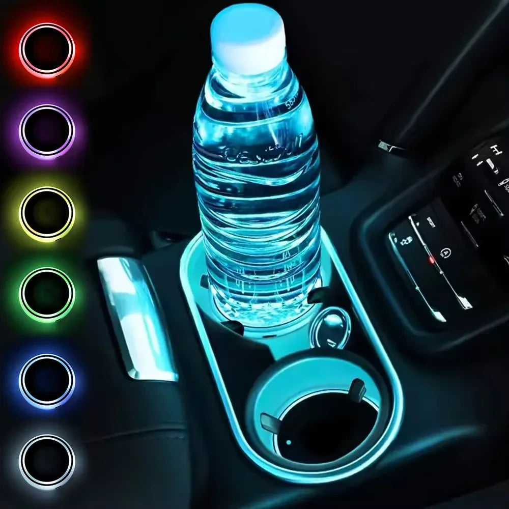 Vibrant LED Car Cup Holder Lights™